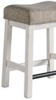 Intercon Drake French Oak/Rustic Gray 19" Backless Stool-2