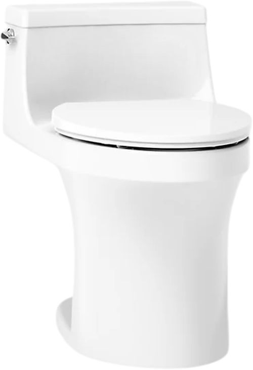KOHLER® San Souci® White 1-Piece Compact Elongated Toilet with Concealed Trapway, 1.28 Gpf-0