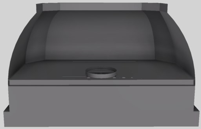 Vent-A-Hood® Designer Series 48" Gunsmoke Wall Mounted Range Hood-2