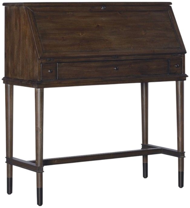 Hooker® Furniture Commerce and Market Secretariat Dark Natural Secretary Desk-0