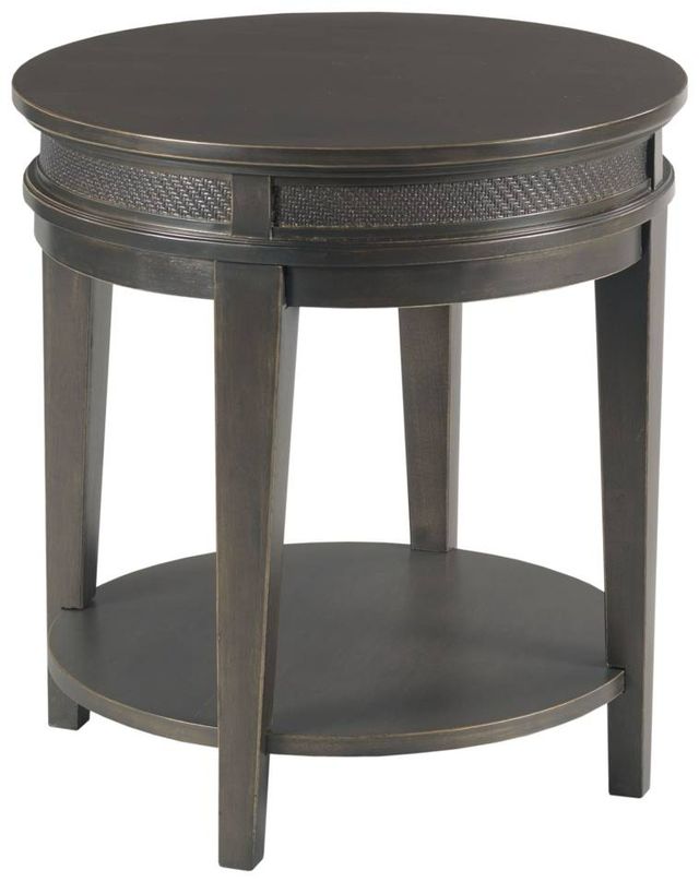 England Furniture Serra Soft Black Round End Table-0
