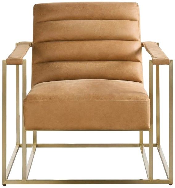 Universal Explore Home™ Jensen Antique Brass/Winchester Sandstone Accent Chair-1