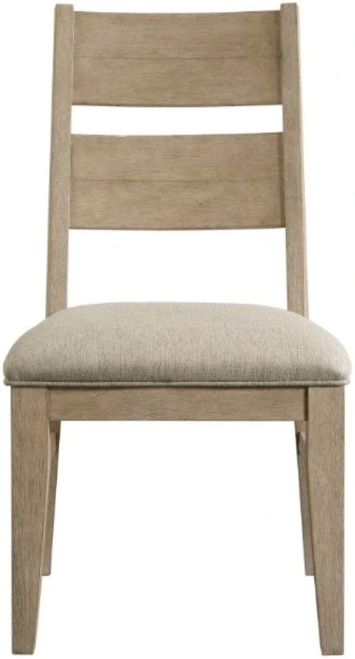 Intercon Nash Beige/Weathered Sand Panel Back Dining Side Chair-2