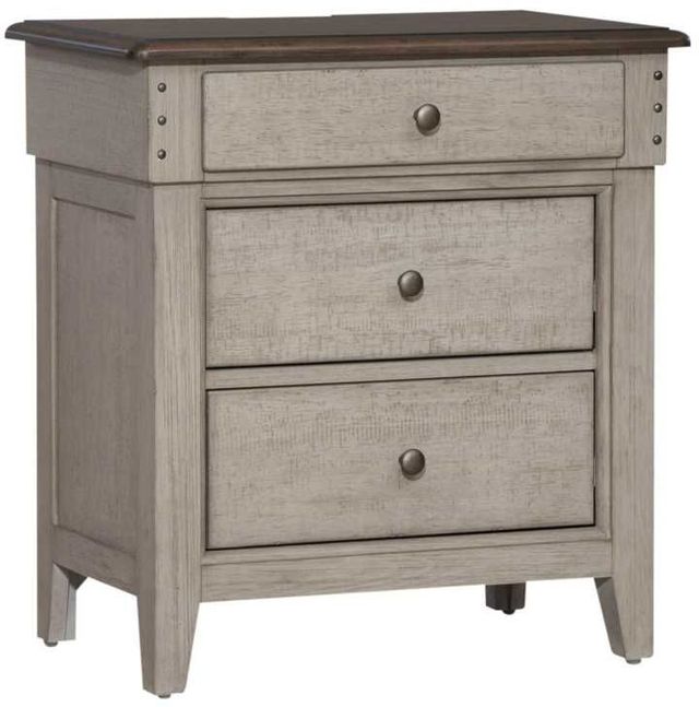 Liberty Furniture Ivy Hollow 4-Piece Dusty Taupe/Weathered Linen California King Mantle Storage Bedroom Set-4