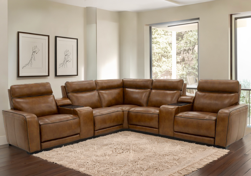 Zeppelin 6-Pc Power Reclining Sectional | Lacks Furniture