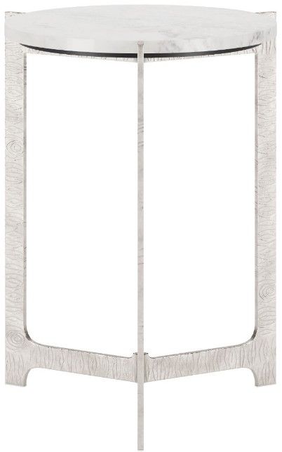 Zuo® Modern Barmas Silver/White Side Table-1