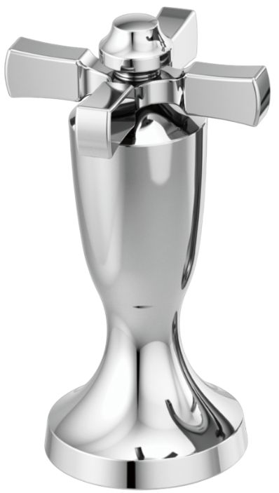 Delta Dorval® Chrome Roman Tub and Wall Mount Tub Filler Cross Handle-0