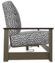 Telescope Casual Leeward Agra Classic/Beachwood Fabric/Polymer Outdoor MGP Cushion Hidden Motion Loveseat with Chestnut Rustic Polymer Arms-2