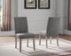 Brassex Inc. Bella 2-Piece Light Grey Side Chair Set-3