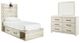 Signature Design by Ashley® Cambeck 2-Piece Whitewash Twin Panel Bed Set-0