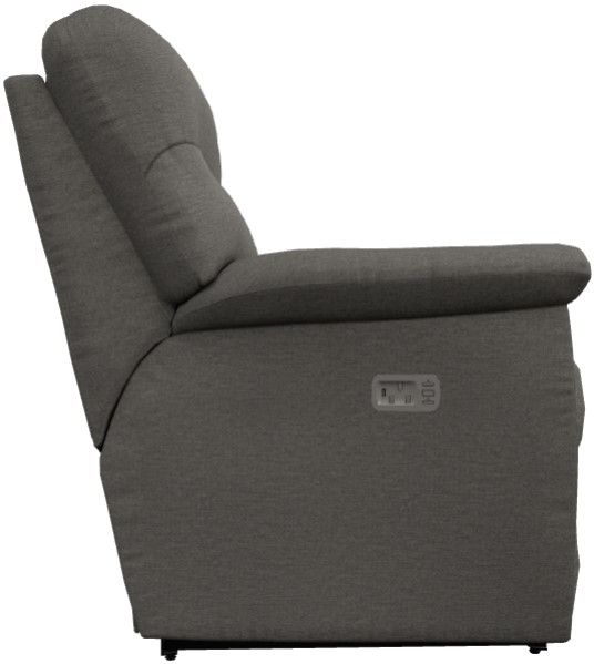 La-Z-Boy® James Charcoal Power Reclining Loveseat with Console, Headrest, and Lumbar-3