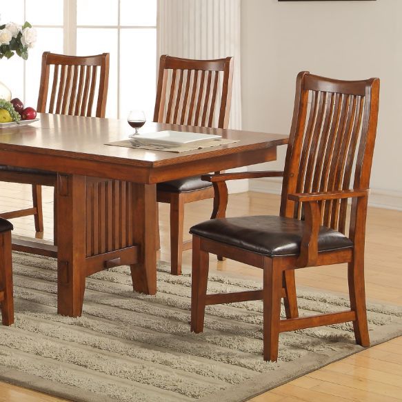 Winners Only® Colorado Brown Dining Arm Chair-1
