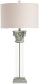 Crestview Collection Elise Transparent/Verdigris Table Lamp-0