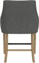 Riverside Furniture Mix-N-Match Chairs 2-Piece Slate Swoop Arm Upholstered Stool Set-4