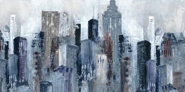 Classy Art City Mood by Carol Robinson Wall Art-0