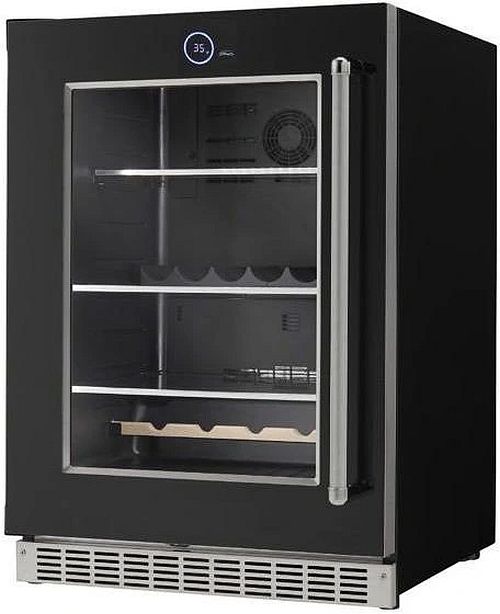 Silhouette® Reserve 24” 5 Cu. Ft. Black Built-In Wine Cooler-3
