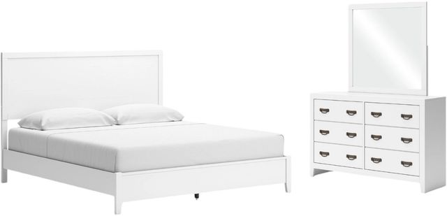 Signature Design by Ashley® Binterglen 3-Piece White King Panel Bedroom Set-0