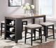 Winners Only® Woodbridge 2-Piece Ebony Bar Stool Set-1