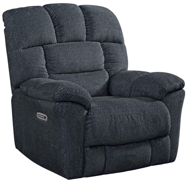 Corinthian Furniture Baker Blue Power Rocking Recliner-0