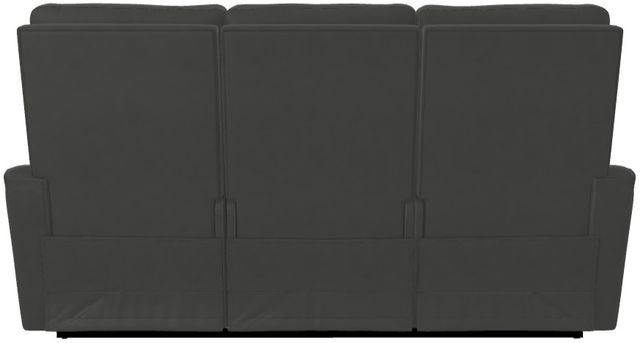La-Z-Boy® Baron Blue Grey Leather Manual Wall Reclining Sofa-4