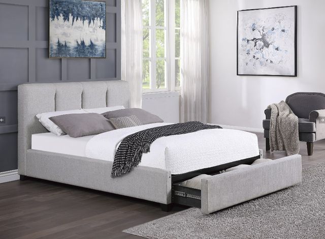 Homelegance® Aitana Gray Eastern King Storage Platform Bed-1