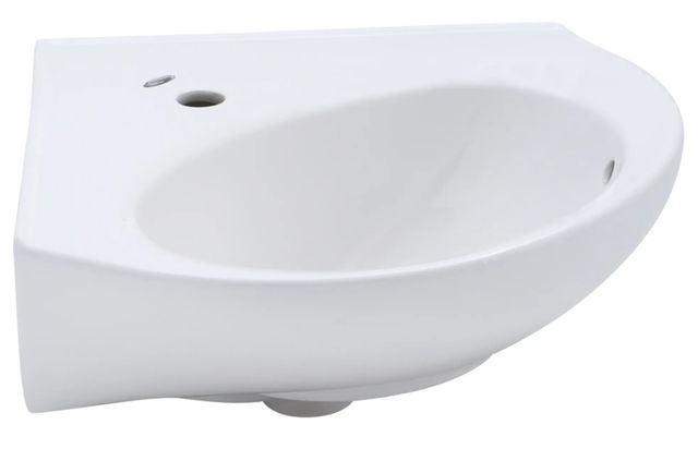 American Standard Cornice White Center Hole Only Pedestal Sink Top-0