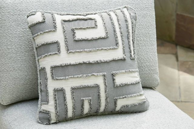 Signature Design by Ashley® Beachloft 3-Piece Black/Gray Aluminum/Fabric Outdoor Small Spaced Sectional-6
