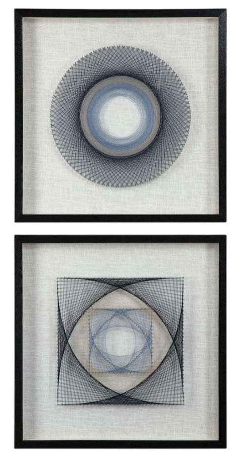 Uttermost® 2-Piece String Duet Shadow Boxes Wall Art Set-0