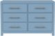 Riverside Furniture Rosalie Small Cabana Blue Dresser-2