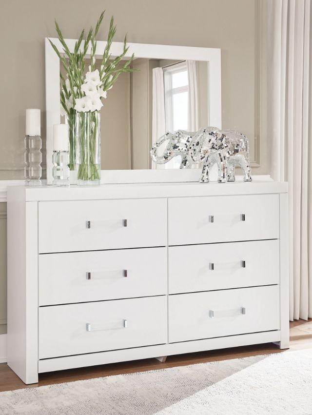 Signature Design by Ashley® Raechalla White Dresser and Mirror-1