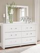Signature Design by Ashley® Raechalla White Dresser and Mirror-1