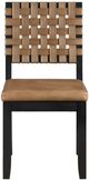 Steve Silver Co. Reid Black/Saddle Brown Side Chair-3