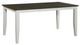 American Wholesale Furniture Gray Dining Table with White Base-0