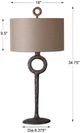 Uttermost® Ferro Rust Bronze Table Lamp-2