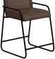 International Furniture Direct Seating Blacksmithing Matte Black/Brown 30" Bar Stool-5