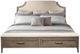Riverside Furniture Vogue Queen Upholstered Storage Bed-2