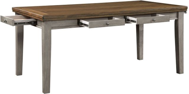 Homelegance® Tigard Gray Dining Table with Cherry Top -2