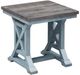 Cottage Creek Furniture Bar Harbor Natural End Table with Blue Base-0