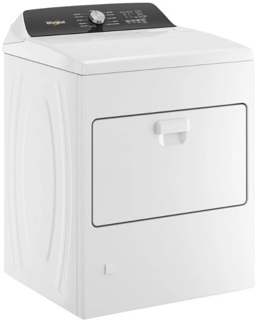 Whirlpool® 7.0 Cu. Ft. White Front Load Gas Moisture Sensing Dryer-3