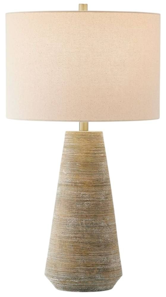 Uttermost® Mosier Beige/Gray Table Lamp with Brass Accent-0