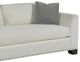 Fairfield® Customizable Urban Living Clipped Arm Sofa with Border Back and Wood Legs-2