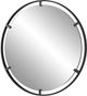 Uttermost® Cashel Satin Black Round Mirror-3