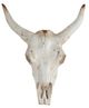 A & B Home White Realistic Faux Steer Head Decor-0