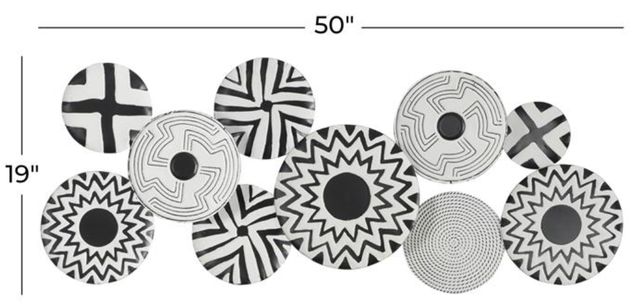 Deco Marche Black Plate Wall Decor-1