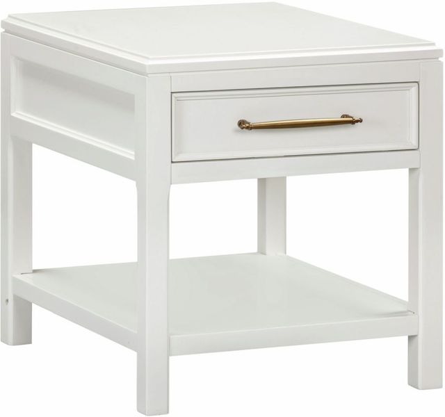 aspenhome® Alexander White End Table-0