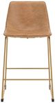 Signature Design by Ashley® Ciabori Gold/Toast Tall Upholstered Bar Stool-1