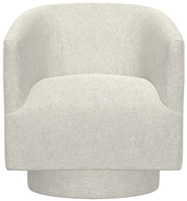 Emerald Home Brylee White Swivel Chair-3
