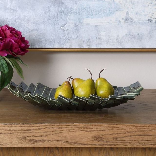Uttermost® Harbor Ridge Olive Green Bowl-2