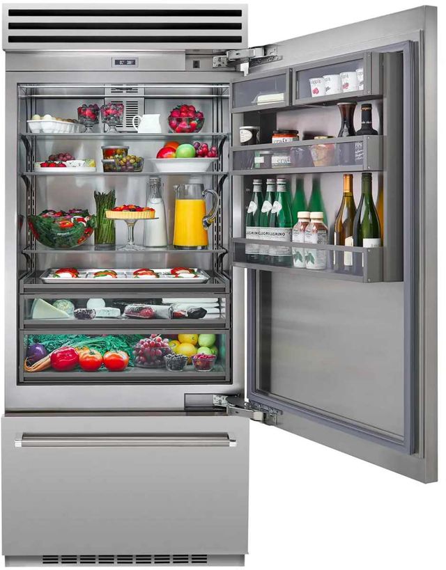 BlueStar® PRO 36" 22.4 Cu. Ft. Custom Built-In Bottom Freezer Refrigerator-2