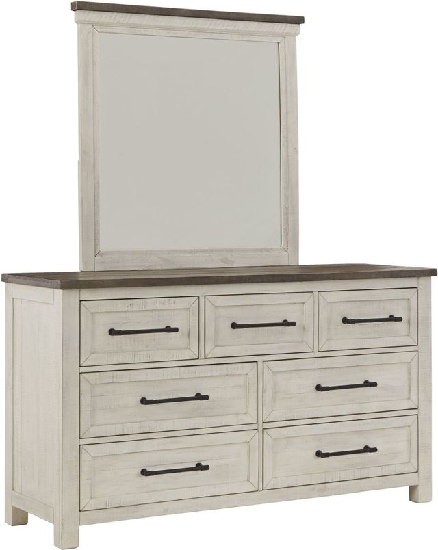 Benchcraft® Brewgan Two-Tone Dresser and Mirror-0